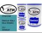 Preview: Chevrolet, Medium Maui Blue Metallic, 23 / WA9537: 500ml Lackdose + 500ml Klarlack + 250ml Härter - Set, von ATW Autoteile West.